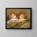 Two Sleeping Children - Peter Paul Rubens — framed artwork on a wall