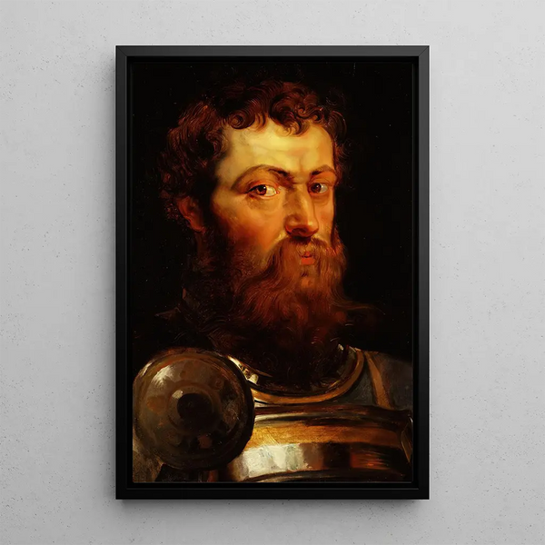 Warrior - Peter Paul Rubens — framed artwork on a wall