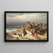 Storm on the West Coast of Jutland - Peter Raadsig — framed artwork on a wall