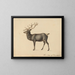 European Stag Painting - Peter Rindisbacher — framed artwork on a wall