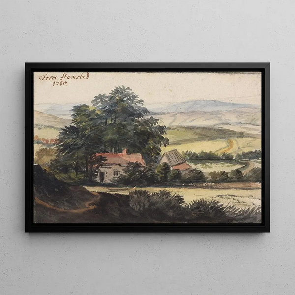 From Hampstead - Peter Tillemans — framed artwork on a wall