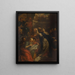 The Dispute of Saint Catherine of Alexandria with the fifty philosophers - Peter Ykens — framed artwork on a wall
