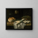 Nature morte avec un brochet et une carpe - Peter van Boucle — framed artwork on a wall