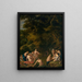 The Bath of Diana and Callisto - Peter van Halen — framed artwork on a wall