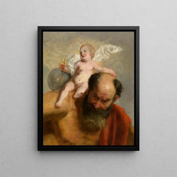 Saint Christopher Painting - Peter van Lint — framed artwork on a wall
