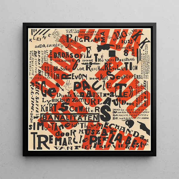 Petite Soirée Dada - Theo van Doesburg — framed artwork on a wall