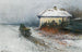 On the way back in a winter landscape - Petr Alekseevich Levchenko — artwork view