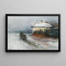 On the way back in a winter landscape - Petr Alekseevich Levchenko — framed artwork on a wall