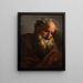 Head of an Old Man - Petr Brandl — framed artwork on a wall