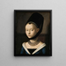 Portrait of a Young Woman - Petrus Christus — framed artwork on a wall