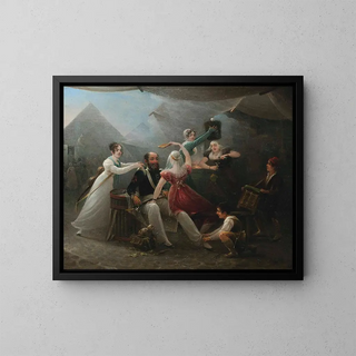 Choyer un officier à la foire - Petrus Christus — framed artwork on a wall