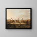 The construction of the Oosterdok lock viewed from the north - Petrus Kiers — framed artwork on a wall