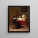The Lesson - Petrus Renier Hubertus Knarren — framed artwork on a wall