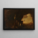Nymphs in a Cave with Ancient Ruins - Petrus van Hattich — framed artwork on a wall