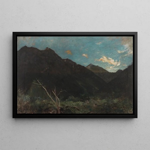Mont Rolleston - Petrus van der Velden — framed artwork on a wall