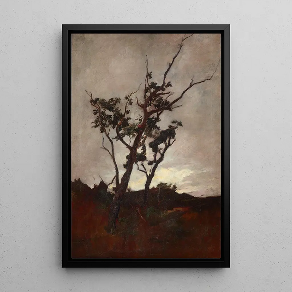 Tree Study - Petrus van der Velden — framed artwork on a wall