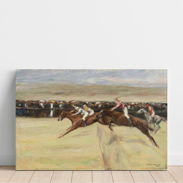 Reproduction of the painting Pferderennen in den Cascinen - Max Liebermann