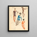Humorous Characters Painting - Phil Nesbitt — framed artwork on a wall
