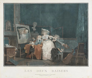 Les Deux Baisers - Philibert-Louis Debucourt — artwork view