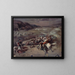 Battle scene - Philibert Rouvière — framed artwork on a wall