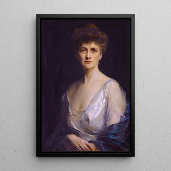 Mrs. John W Davis née Ellen G Bassel - Philip Alexius de László — framed artwork on a wall