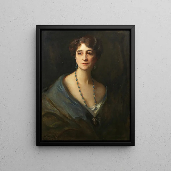 Portrait of Lady Byng née Marie Evelyn Moreton - Philip Alexius de László — framed artwork on a wall