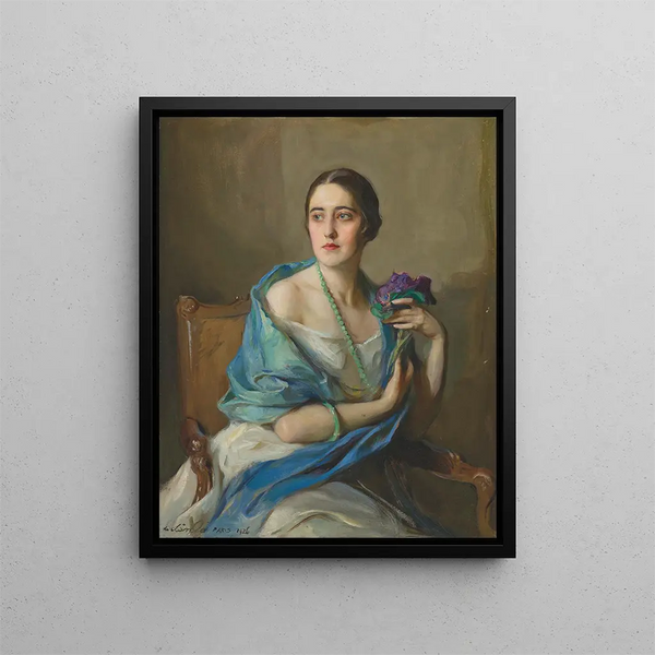 Portrait of a Lady - Philip Alexius de László — framed artwork on a wall