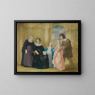 Portrait of a Family - Philip Fruytiers — framed artwork on a wall