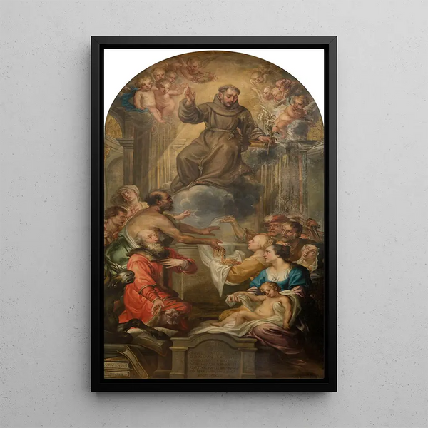 L'Apothéose de Saint Antoine de Padoue - Philip Fruytiers — framed artwork on a wall