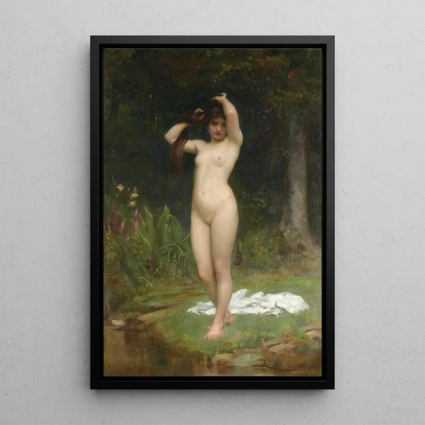 Une nymphe des bois - Philip Hermogenes Calderon — framed artwork on a wall
