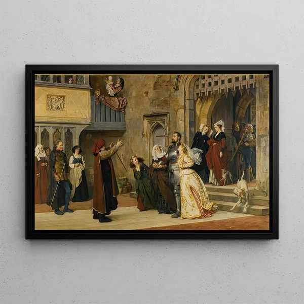 Return Home After Victory - Philip Hermogenes Calderon — framed artwork on a wall