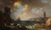 Tempête à l'entrée d'un port méditerranéen - Philip James de Loutherbourg — artwork view