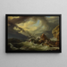 a Shipwreck off a Rocky Coast - Philip James de Loutherbourg — framed artwork on a wall