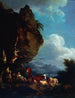 Landscape with Shepherds - Philip James de Loutherbourg — artwork view