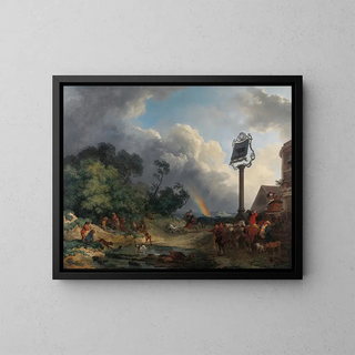 L'Arc-en-ciel - Philip James de Loutherbourg — framed artwork on a wall