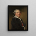 Portrait of Franciscus Joannes Moretus - Philip Joseph Tassaert — framed artwork on a wall