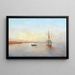 Ship in the Odessa port - Philip Philippovich Klimenko — framed artwork on a wall