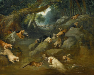 A otter hunt - Philip Reinagle — artwork view