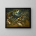 A otter hunt - Philip Reinagle — framed artwork on a wall