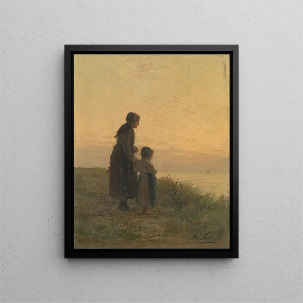 On the dunes - Philip Sade — framed artwork on a wall