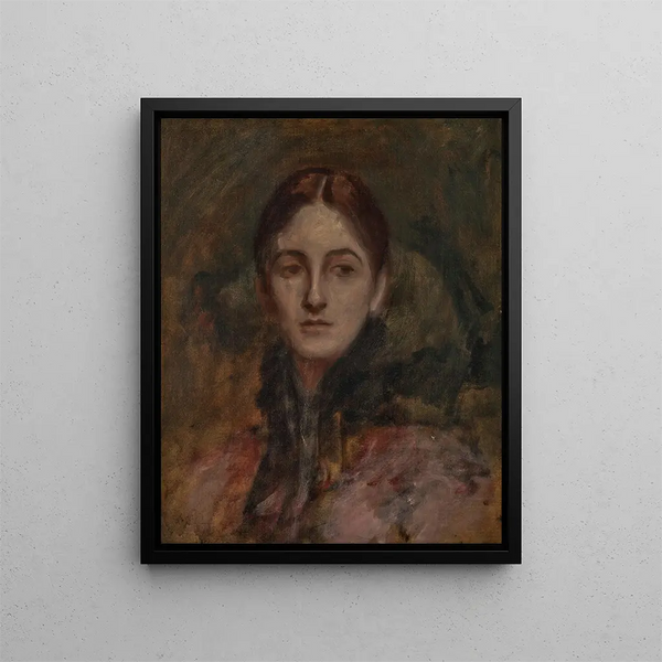 Portrait of Sibyl Lady Eden 1867-1945 née Gray - Philip Wilson Steer — framed artwork on a wall