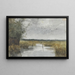 Prairie with ditch in the middle - Philip Zilcken — framed artwork on a wall