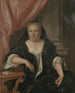 Portrait painting of Maria van Citters 1684-1752, wife of Caspar Adriaen Parduyn - Philip van Dijk — artwork view