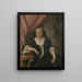 Portrait painting of Maria van Citters 1684-1752, wife of Caspar Adriaen Parduyn - Philip van Dijk — framed artwork on a wall