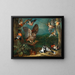 A Little Owl and Other Birds - Philipp Ferdinand de Hamilton — framed artwork on a wall