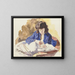 Mother and Child - Philipp Franck — framed artwork on a wall