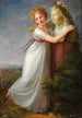 Ida Brun crowning her mother's bust with flowers - Philipp Friedrich von Hetsch — artwork view