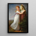 Ida Brun crowning her mother's bust with flowers - Philipp Friedrich von Hetsch — framed artwork on a wall