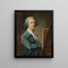Self-portrait - Philipp Friedrich von Hetsch — framed artwork on a wall