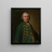 Portrait of the artist's father - Philipp Heinrich Kisling — framed artwork on a wall